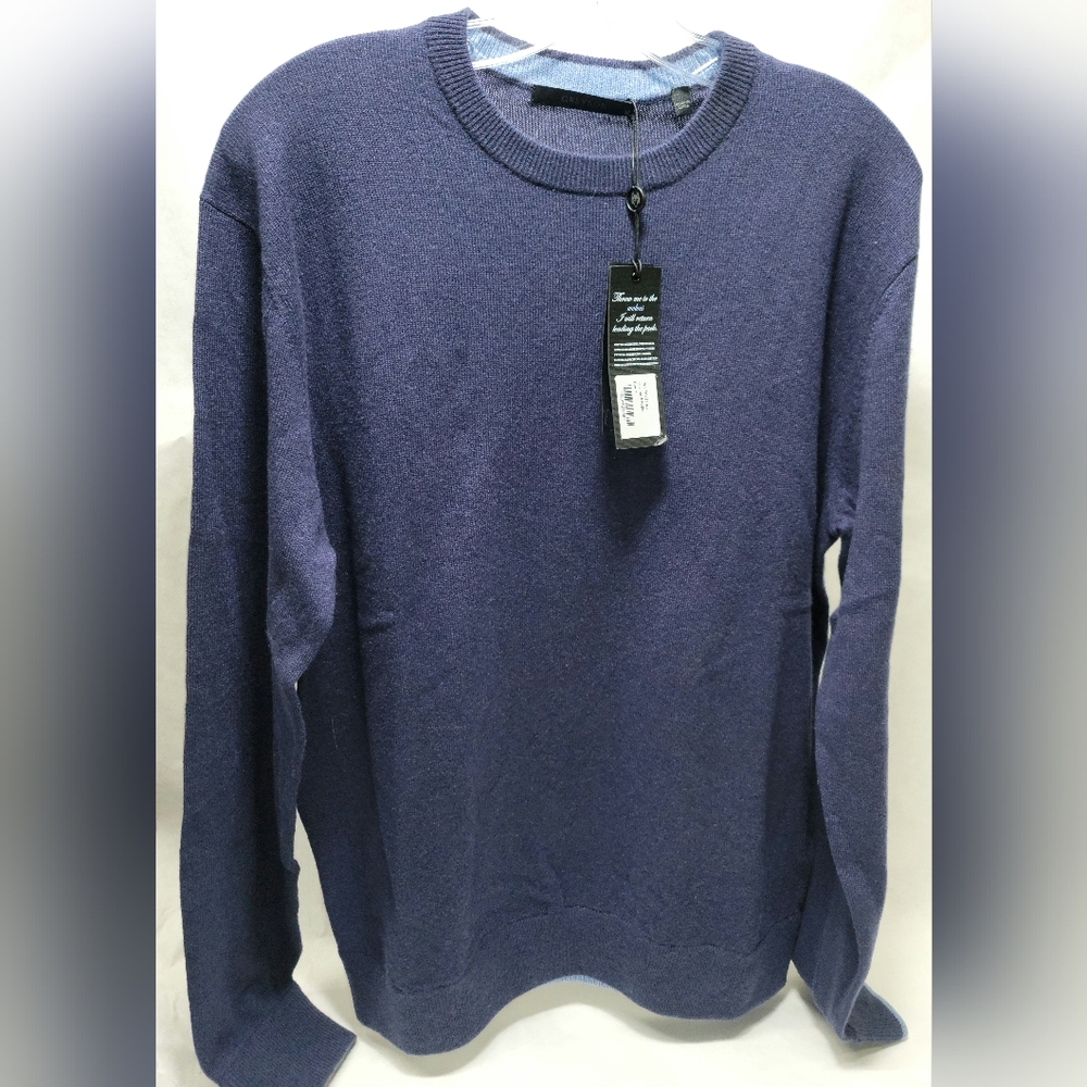 Greyson Clothiers Tomahawk Cashmere Crewneck Sweater Golf Activewear Raven BNWT